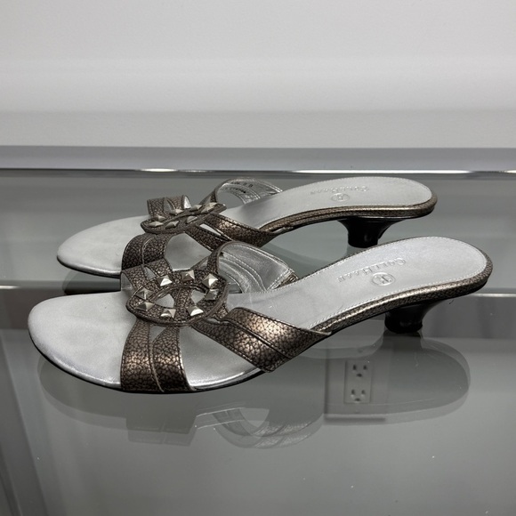 Cole Haan Gray Silver Women's Strappy Sandals (8) - Picture 7 of 9